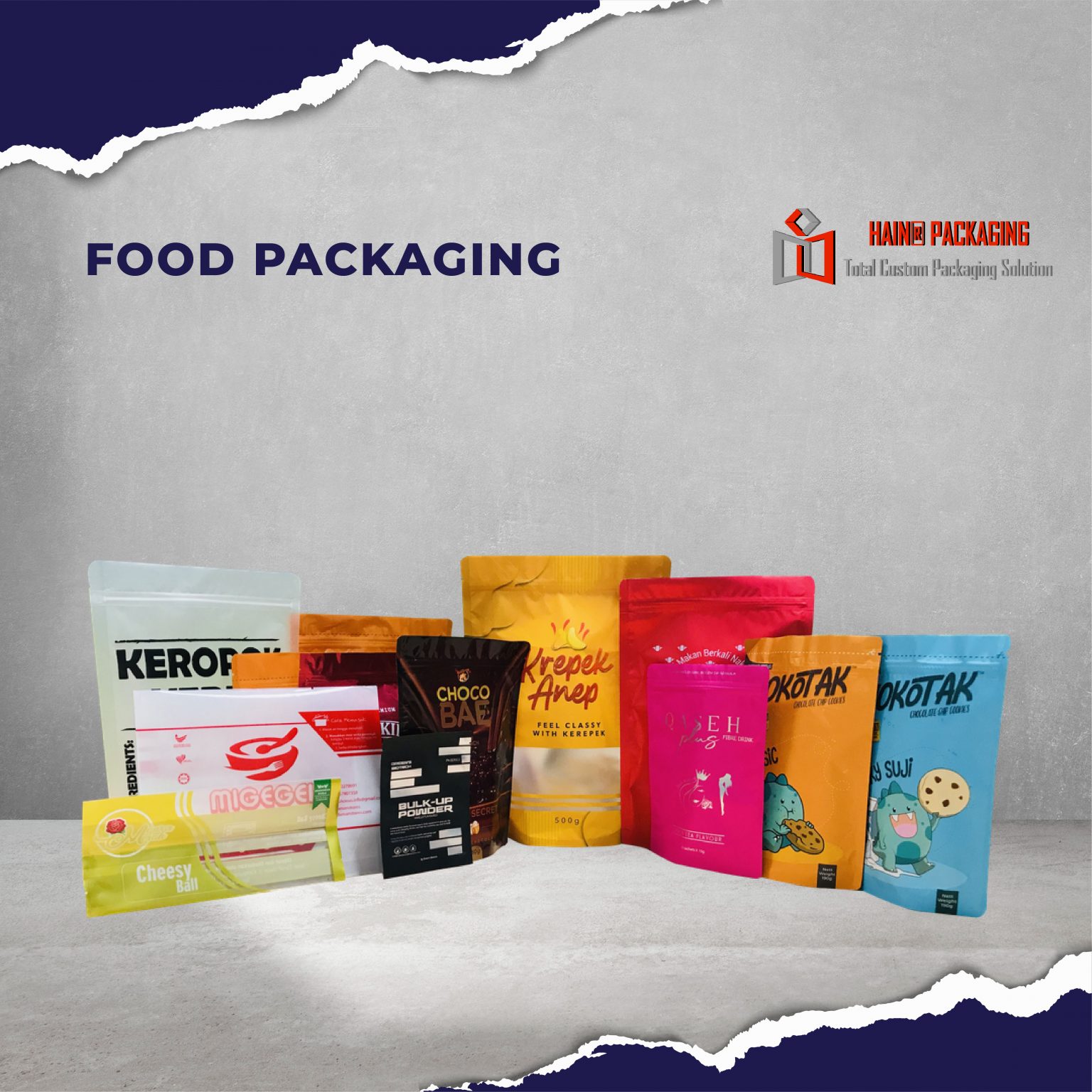 Kilang Packaging Produk Makanan Hain Packaging