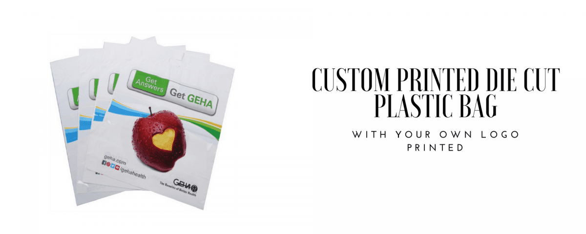 beg plastik die cut dengan logo