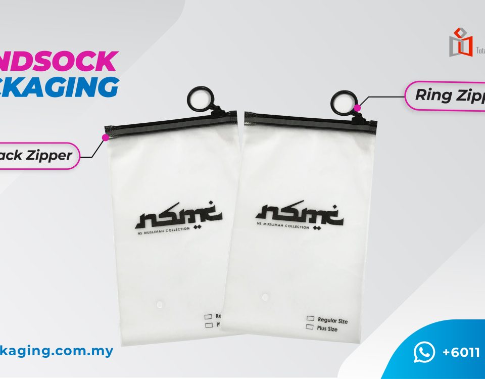 ziplock utk tudung beserta logo brand