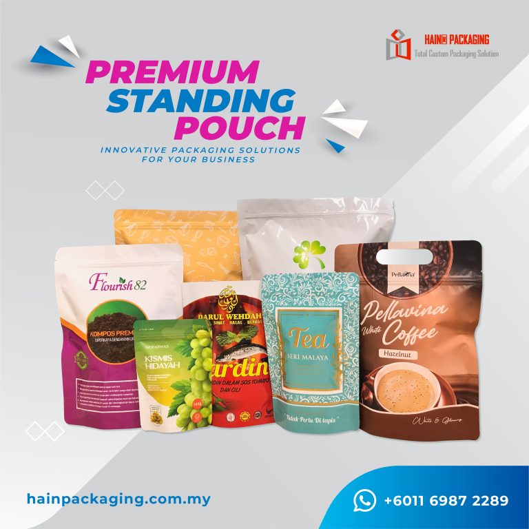 Stand up pouch sesuai untuk pembungkusan makanan beku dan snek