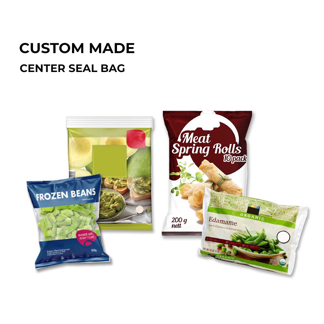 Beg center seal untuk pembungkusan makanan