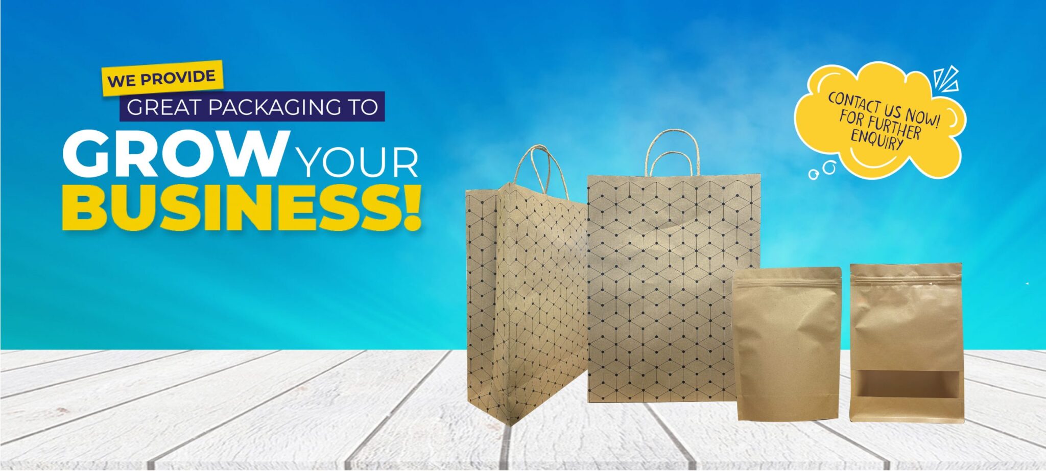 Perkhidmatan custom packaging untuk bag jenama sendiri
