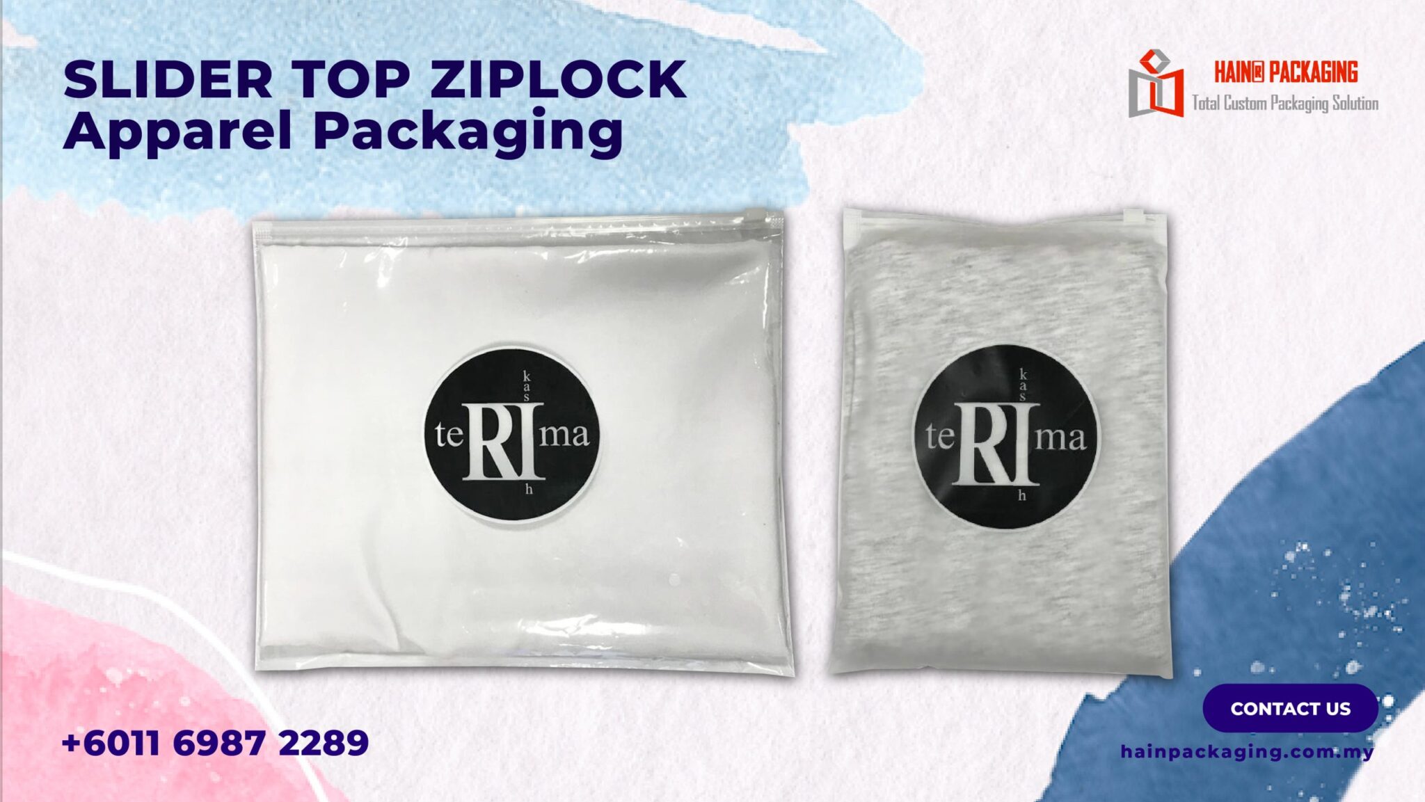Cetak beg ziplock custom untuk branding