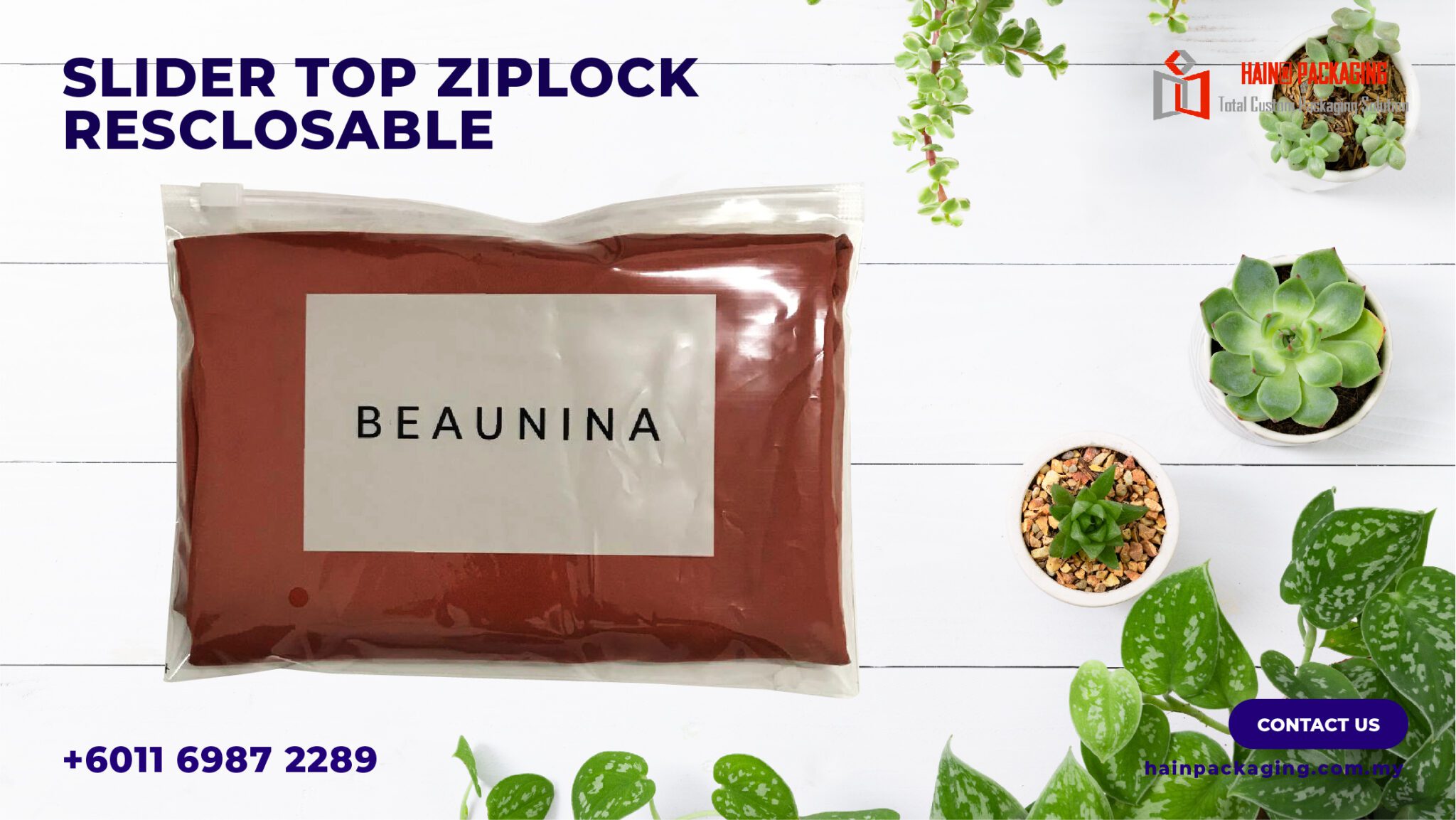 Cetak beg ziplock custom untuk branding
