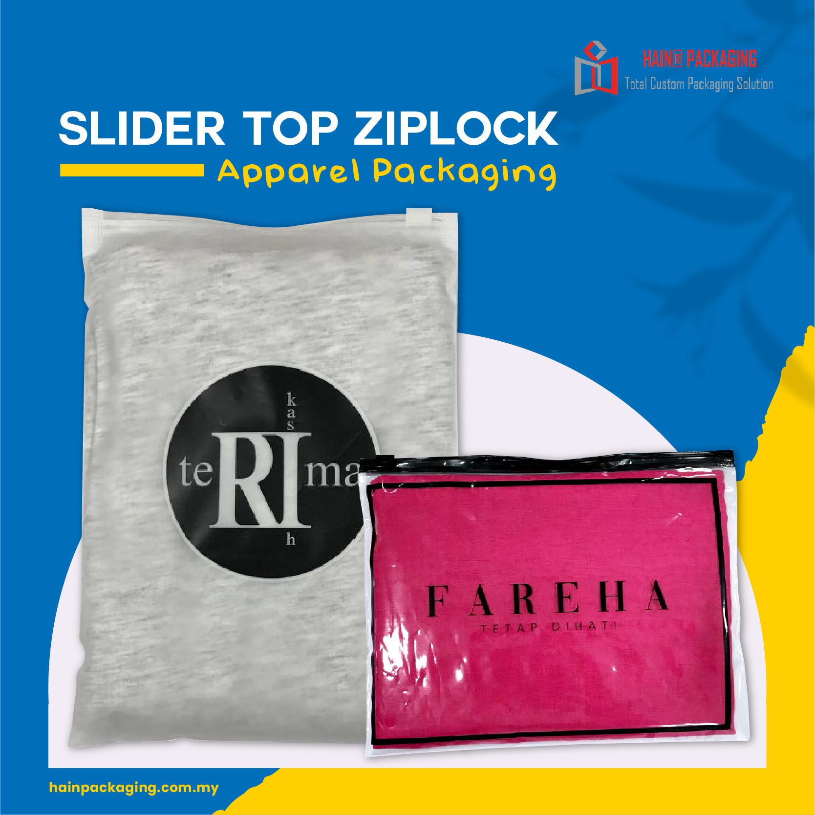 Cetak beg ziplock custom untuk branding