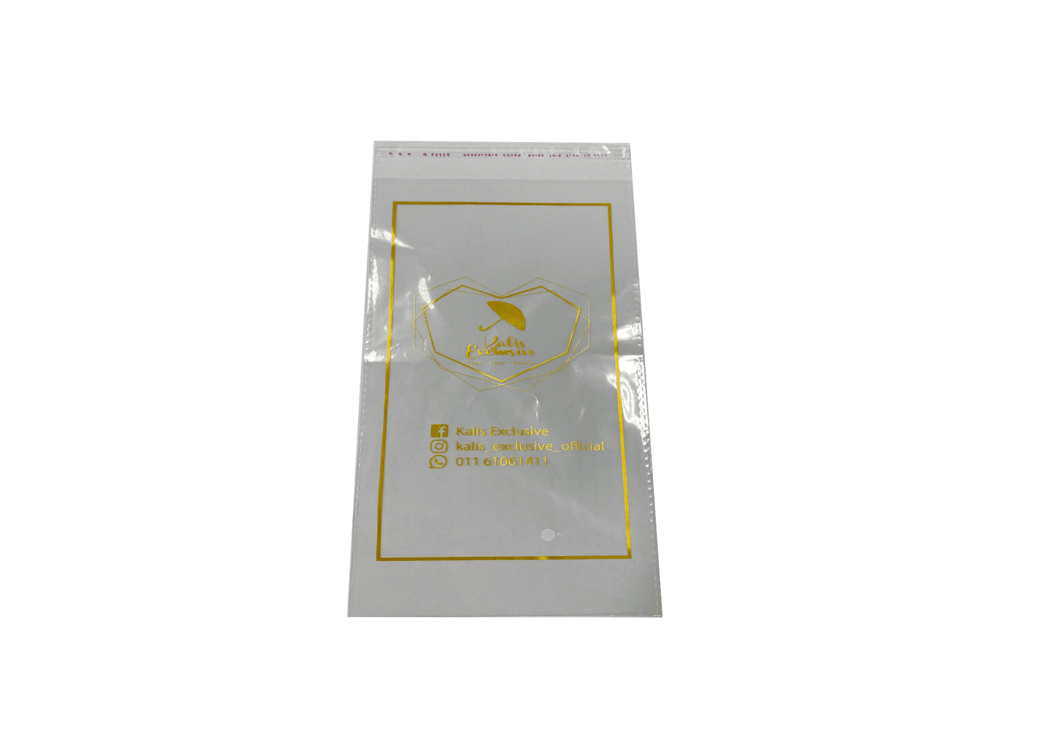 Beg plastik lutsinar OPP custom untuk packaging produk bakeri dan kuih-muih