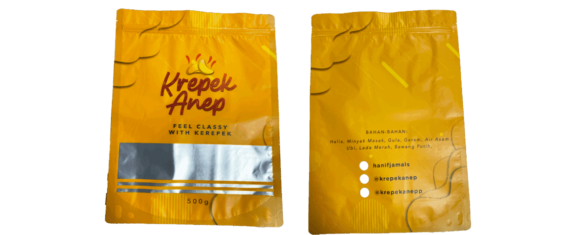 Beg ziplock plastik dengan slider top untuk pembungkusan makanan